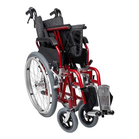 Freedom HD Wide Wheelchair - Self Propelled - Red