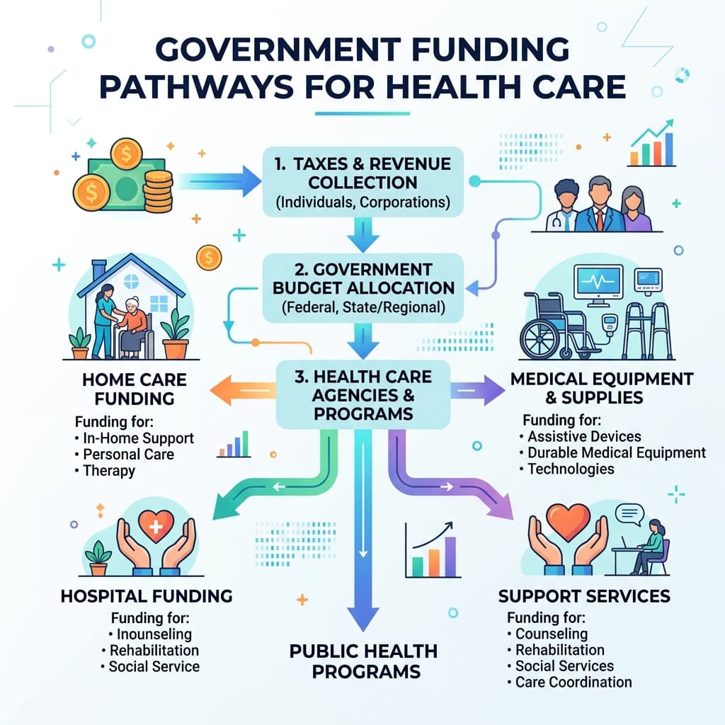 Government funding pathway flowchart