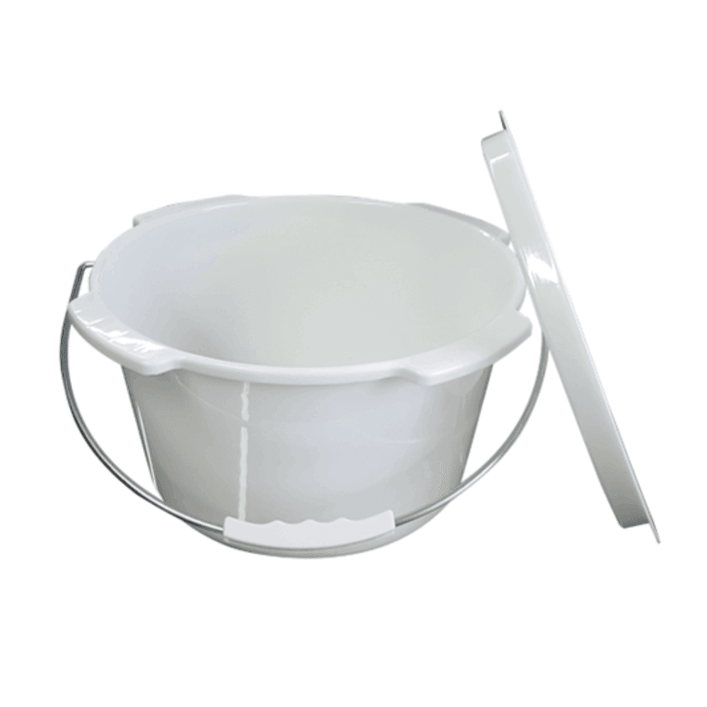 Aspire Commode Bowl with Handle & Lid
