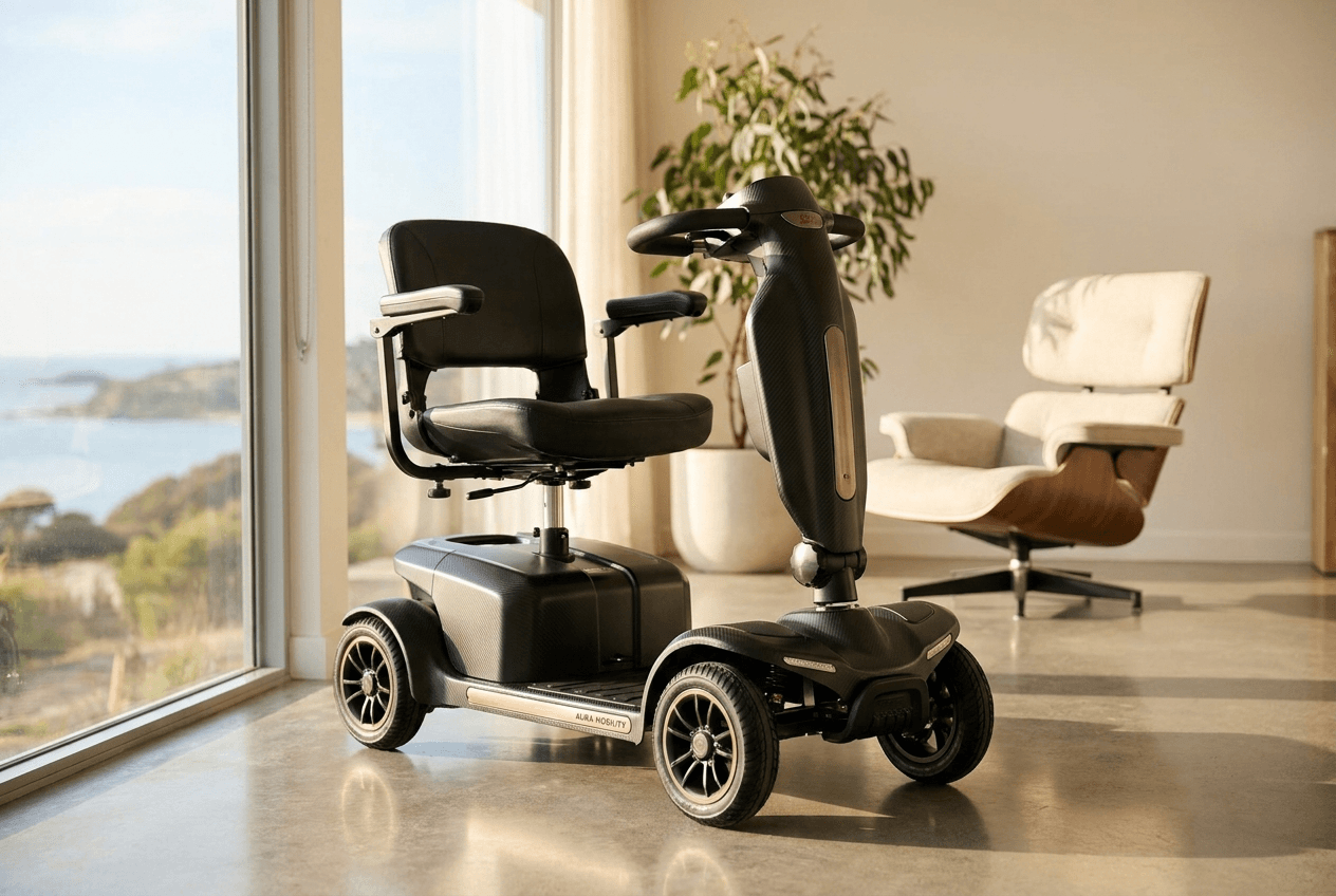 Mobility Scooter in a modern living space